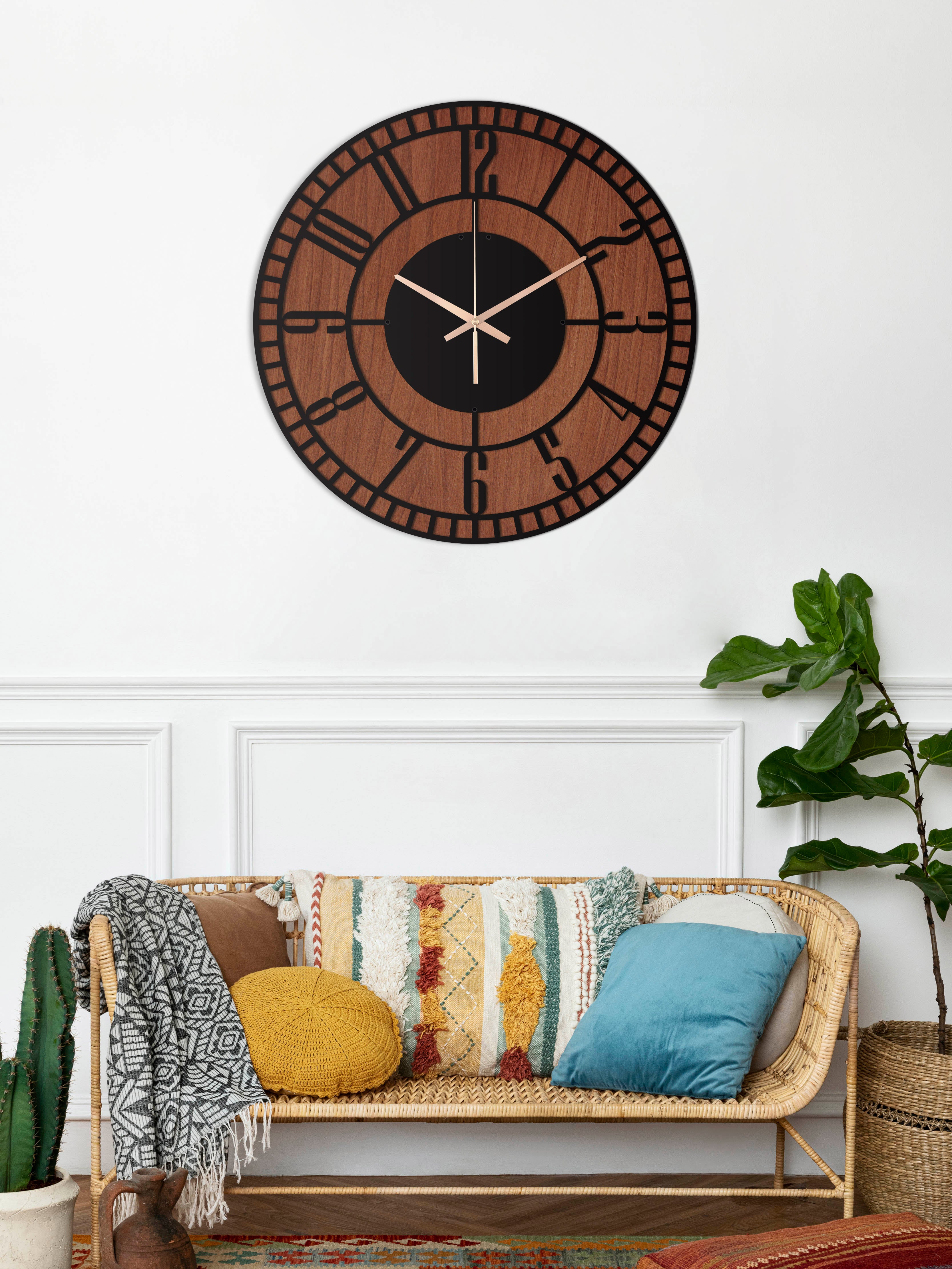 Large Metal Wall Clock, Wooden Wall Clock, Unique Wall Clock, Black Wall Clock, Small Wall Clock, Oversized Wall Clock, Clocks For Wall