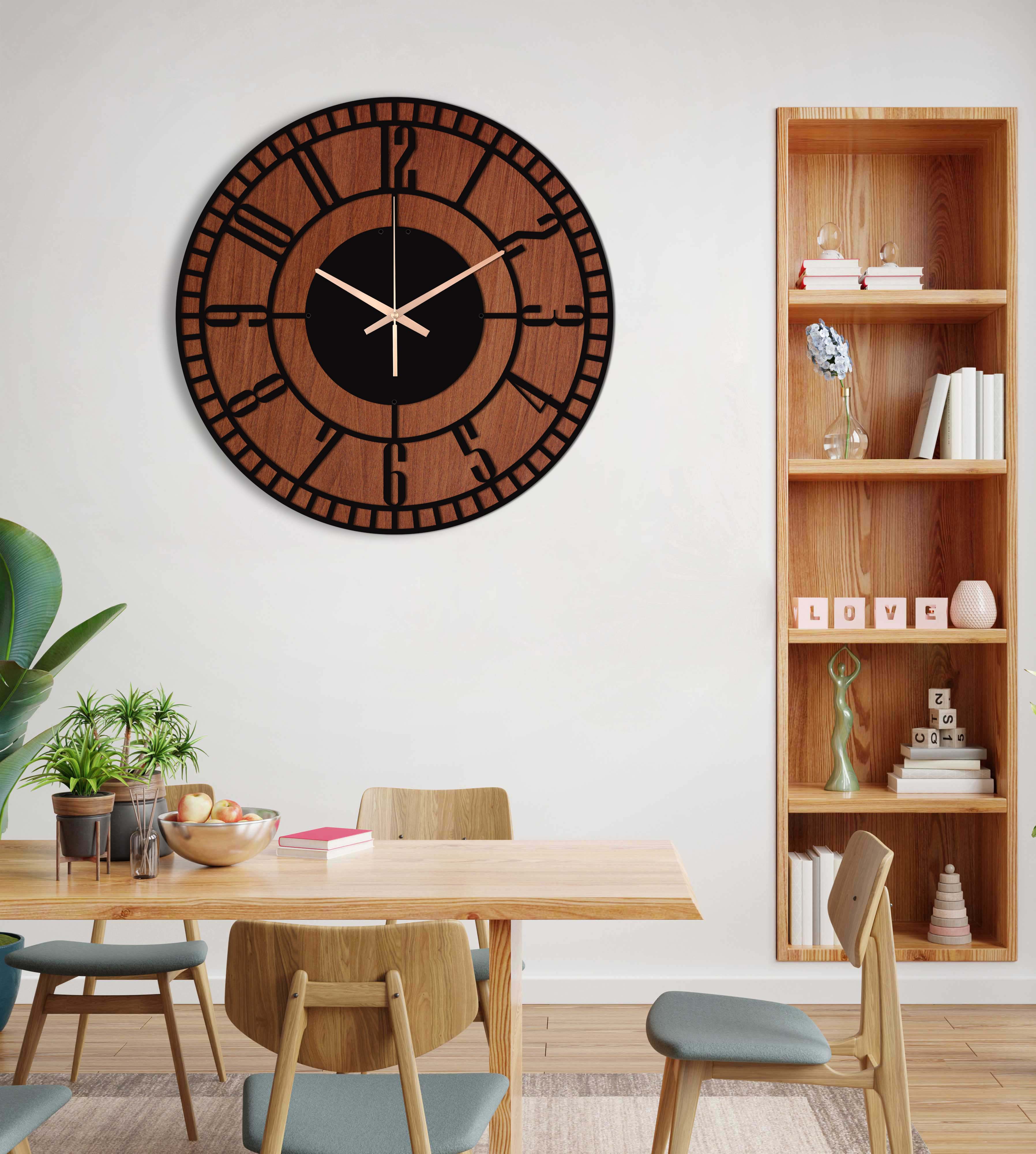 Large Metal Wall Clock, Wooden Wall Clock, Unique Wall Clock, Black Wall Clock, Small Wall Clock, Oversized Wall Clock, Clocks For Wall