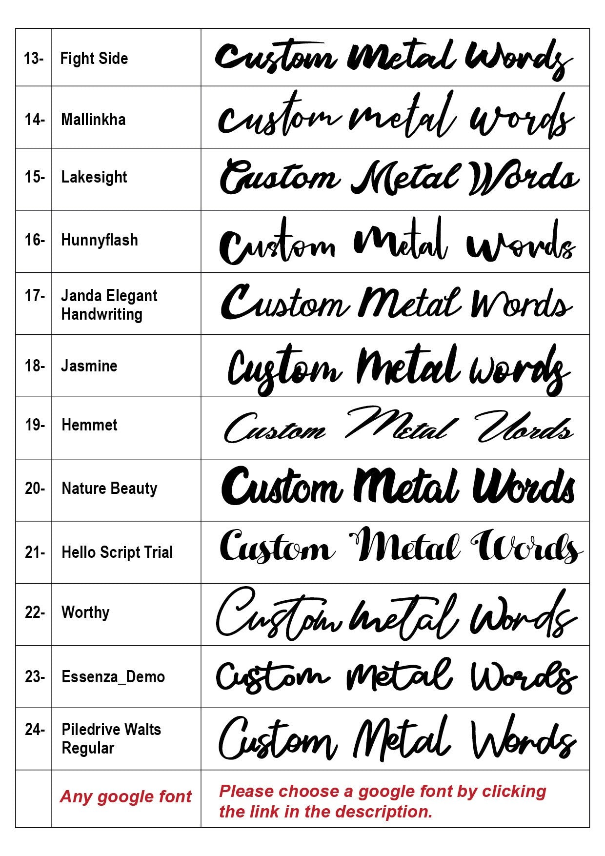 Metal Custom Wall Decor, Custom Metal Gift, Metal Script Words, Personalized Decor, Custom Name Script, Metal Wall Sign