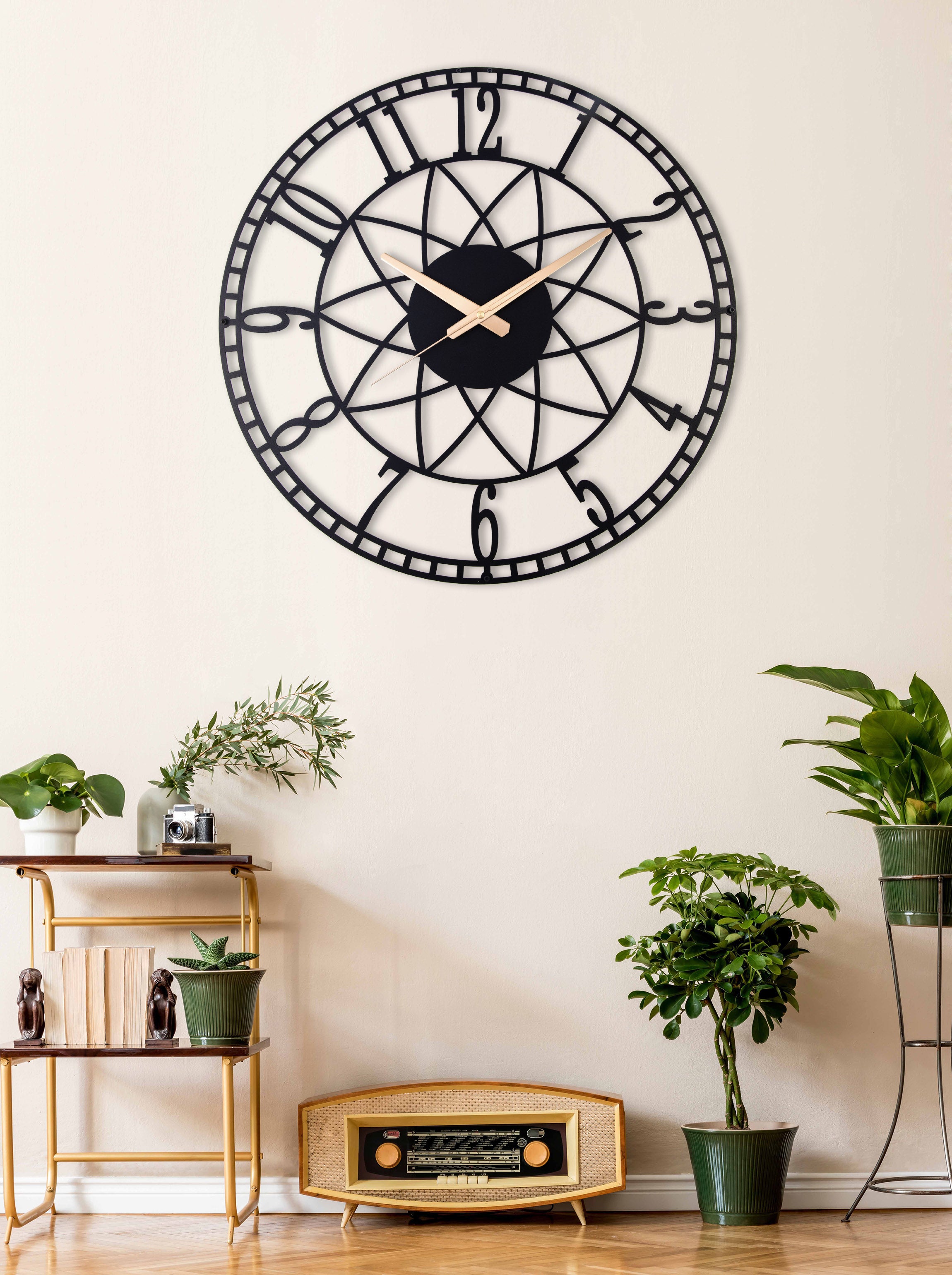 Star Flower Wall Clock