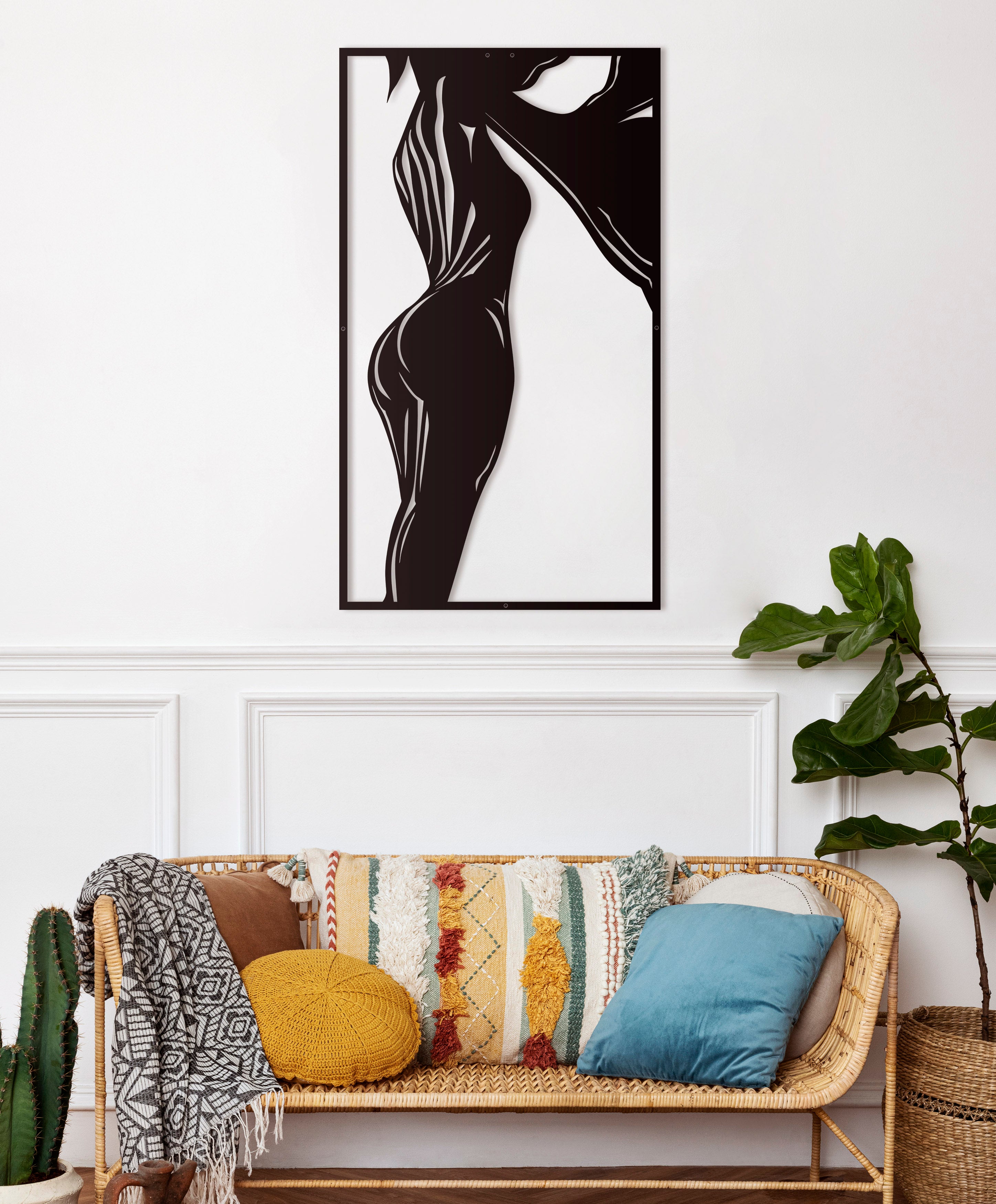 Nude Woman Oversize Wall Decor/ Living Room Wall Decor Anniversary Gift New Home Gift Wedding Gift