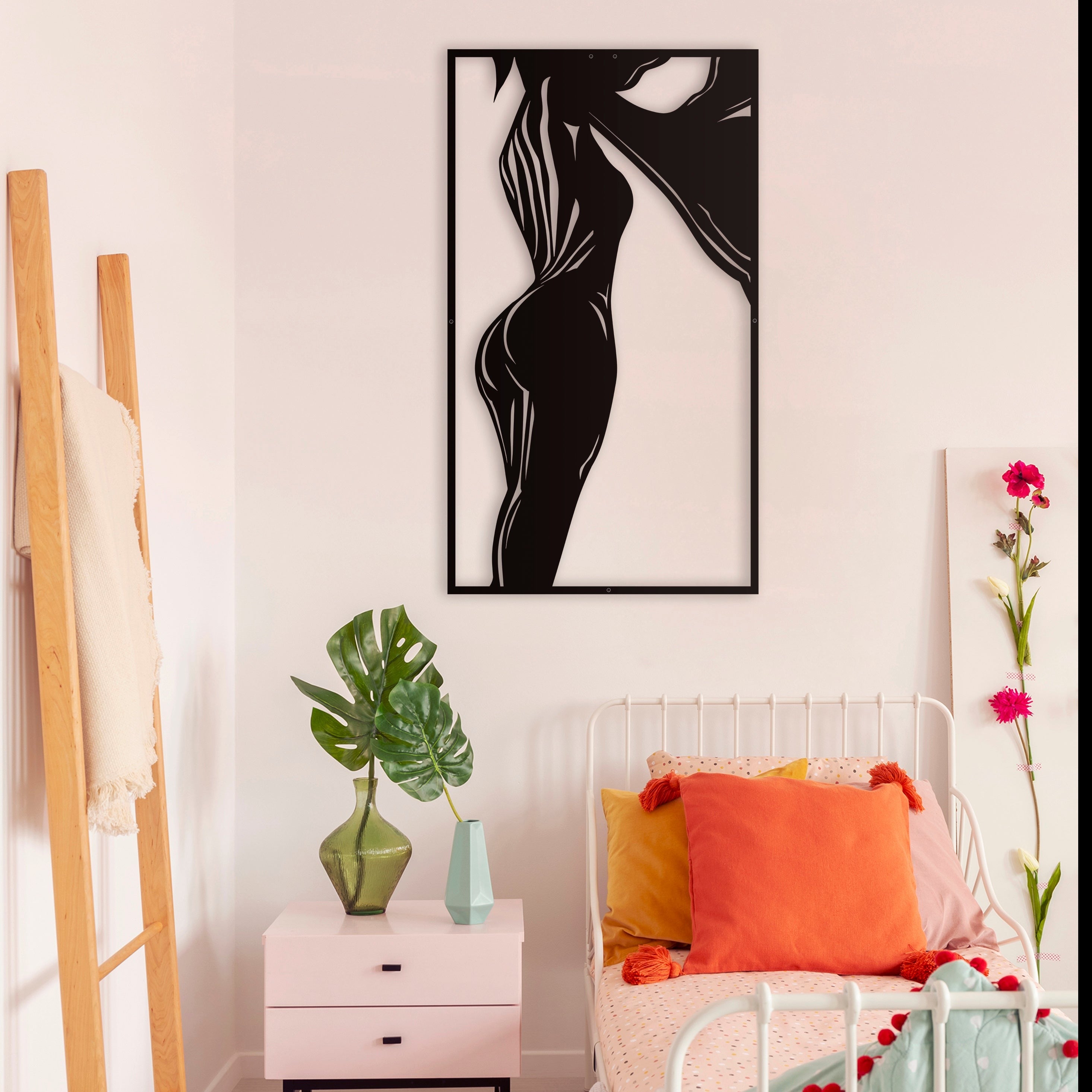 Nude Woman Oversize Wall Decor/ Living Room Wall Decor Anniversary Gift New Home Gift Wedding Gift