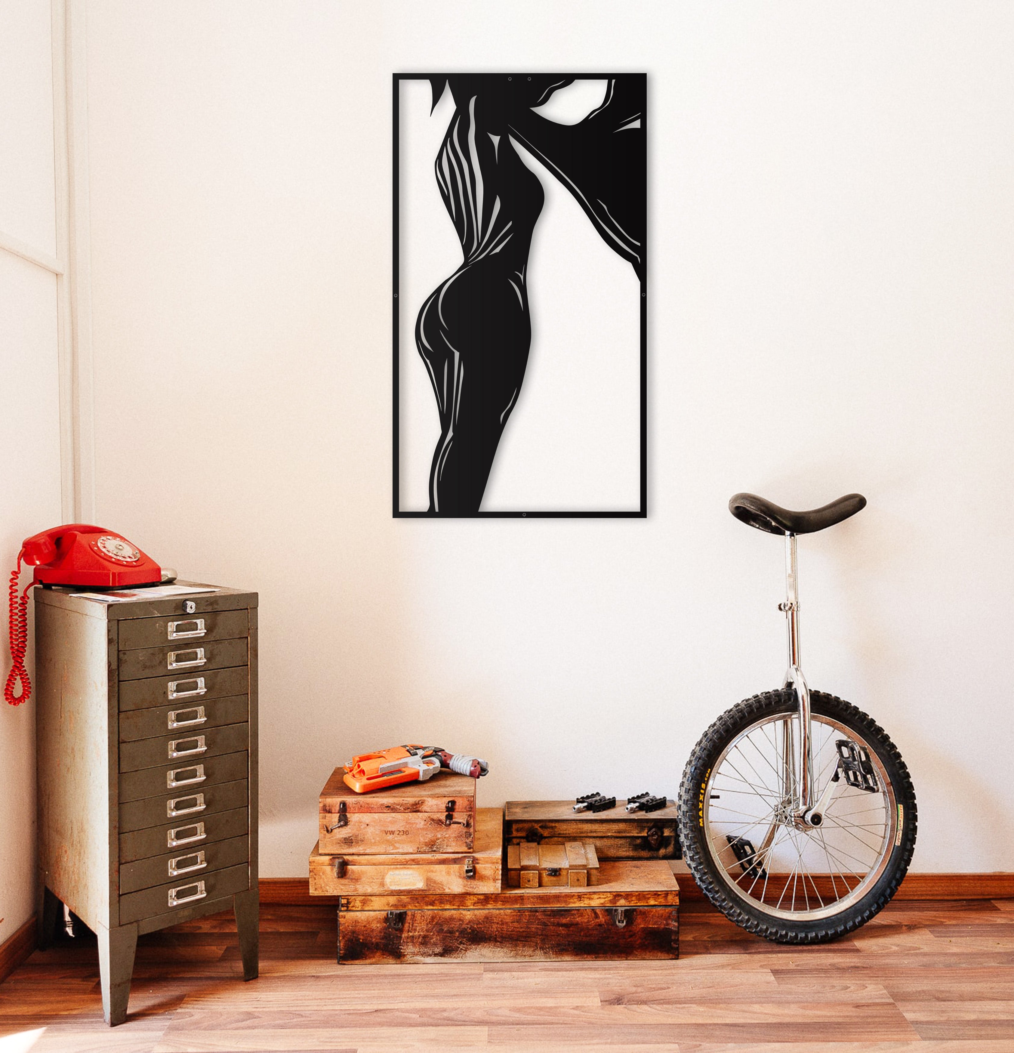 Nude Woman Oversize Wall Decor/ Living Room Wall Decor Anniversary Gift New Home Gift Wedding Gift